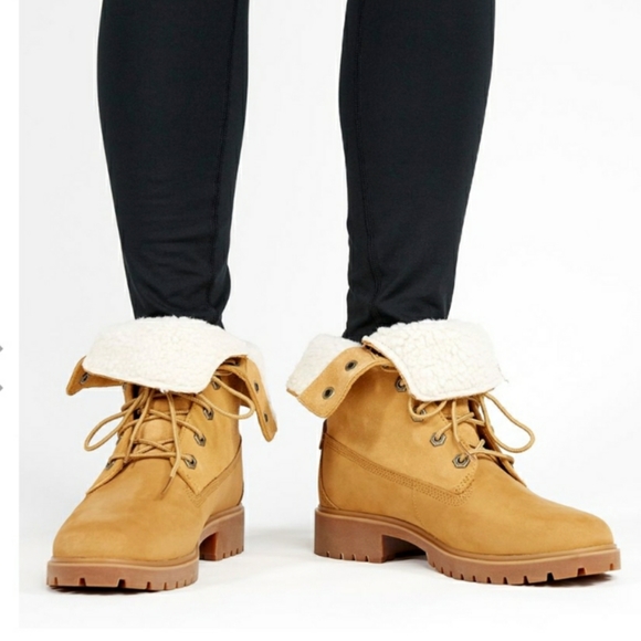 furry timberland boots